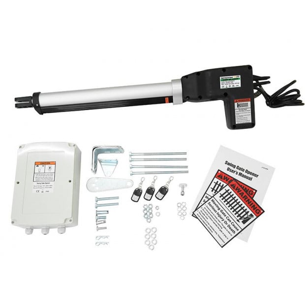500kg 20w Solar Single Swing Auto Motor Remote Gate Opener Image 3