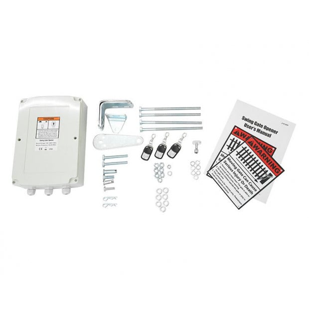 500kg 20w Solar Single Swing Auto Motor Remote Gate Opener Image 5