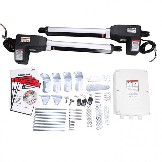 1000kg 10w Solar Double Swing Auto Motor Remote Gate Opener Image 3