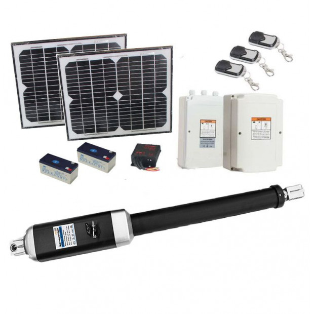 500kg 20w Solar Single Swing Auto Motor Remote Gate Opener