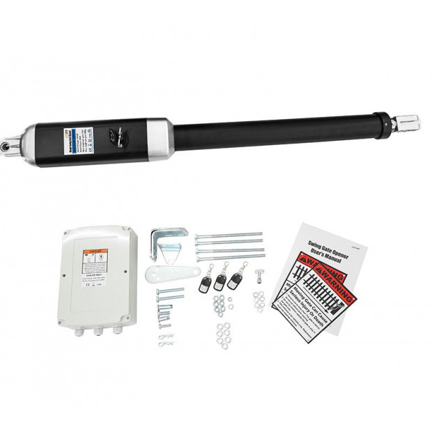 500kg 10w Solar Single Swing Auto Motor Remote Gate Opener Image 3