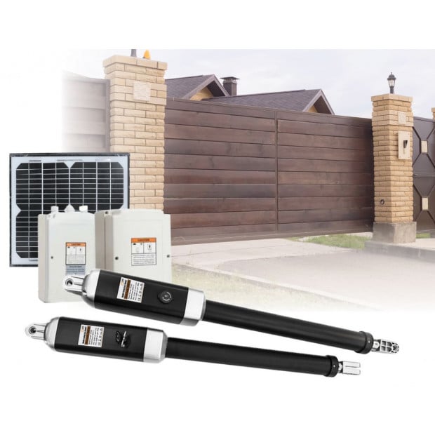 Solar 1000kg 10w Double Swing Auto Motor Remote Gate Opener