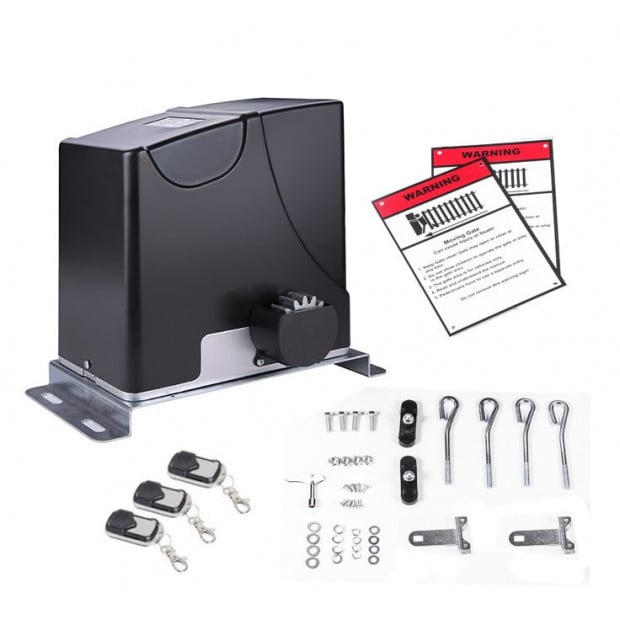 1000kg Auto Solar Slide Sliding Gate Opener Automatic W 4m Rail Image 3