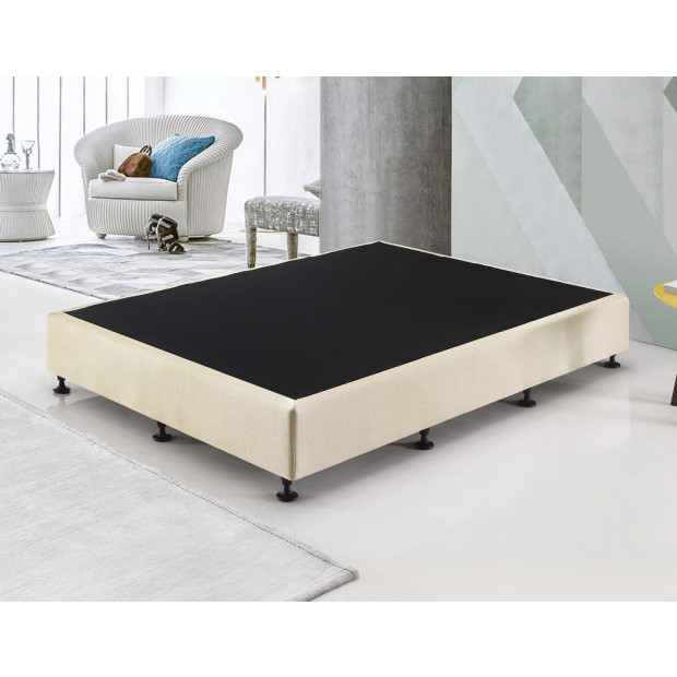 Palermo King Single Ensemble Bed Base Platinum Natural Sand Linen