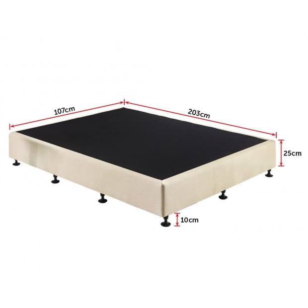 Palermo King Single Ensemble Bed Base Platinum Natural Sand Linen Image 5