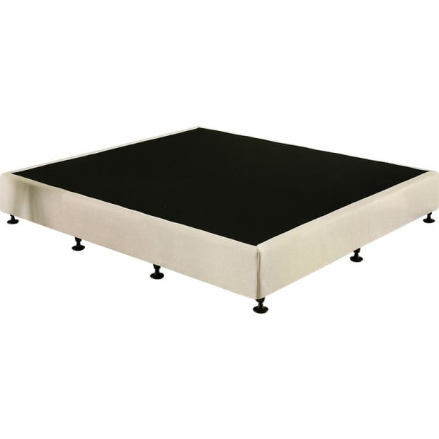 Palermo King Ensemble Bed Base Platinum Natural Sand Linen Fabric Image 4