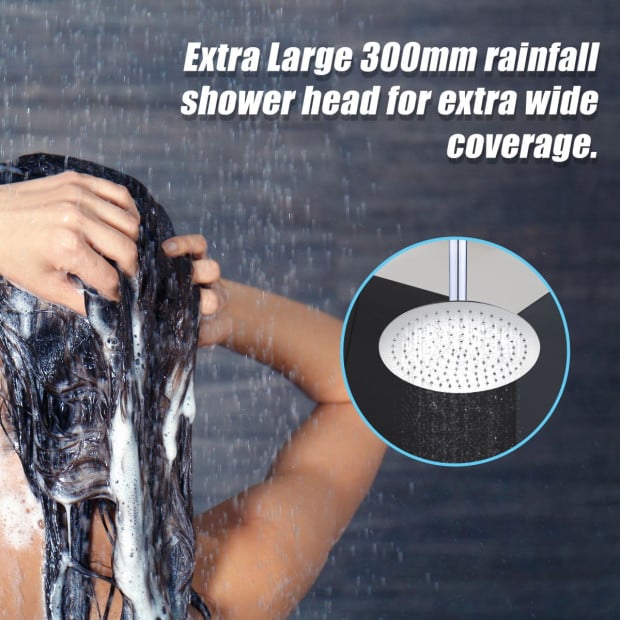 300mm Shower Head Round 304ss Chrome Showerhead Image 4