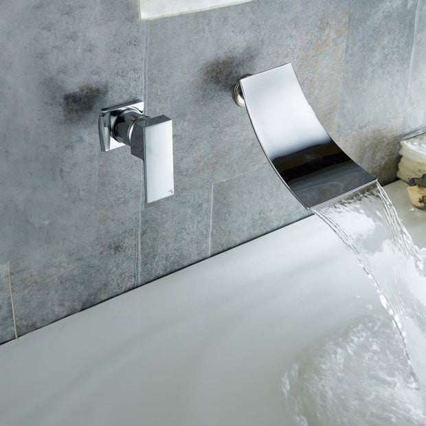 304 Stainless Steel Waterfall Bath Spout Image 3