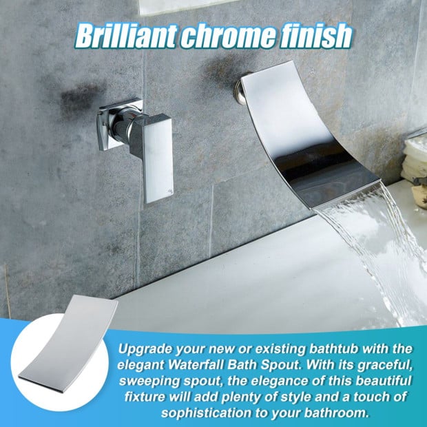 304 Stainless Steel Waterfall Bath Spout Image 5