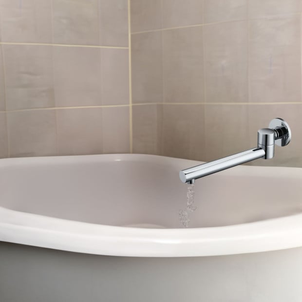 240mm Brass Bath Safety Spout Swivel Image 6