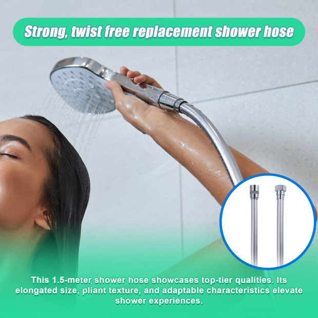 Replacement Heavy Duty 1500mm Shower Bath Bidet Hose Image 5