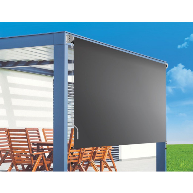 Retractable Straight Drop Roll Down Awning Garden Patio 3.0x2.5m