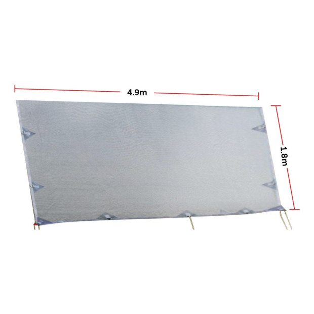 4.9m Caravan Screen Side Sunscreen Sun Shade For 17 Roll Out Awning Image 8