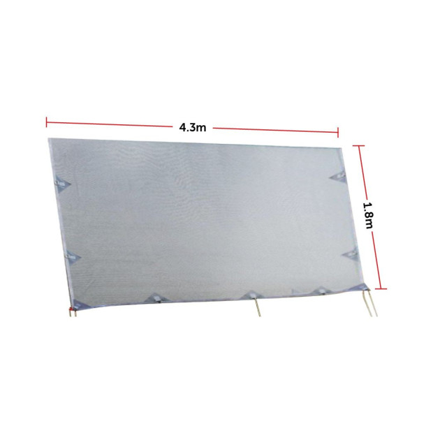 4.3m Caravan Screen Side Sunscreen Sun Shade For 15 Roll Out Awning Image 8