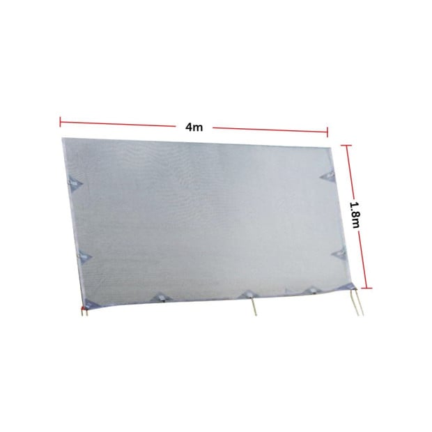 4.0m Caravan Screen Side Sunscreen Sun Shade For 14 Roll Out Awning Image 8