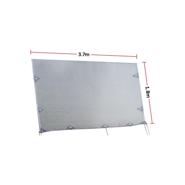 3.7m Caravan Screen Side Sunscreen Sun Shade For 13 Roll Out Awning Image 8