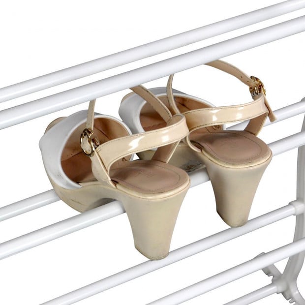 36 Pair Shoe Holder Organiser Over The Door Hanging Shelf Rack Image 4