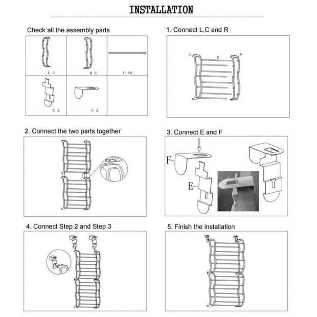36 Pair Shoe Holder Organiser Over The Door Hanging Shelf Rack Image 6