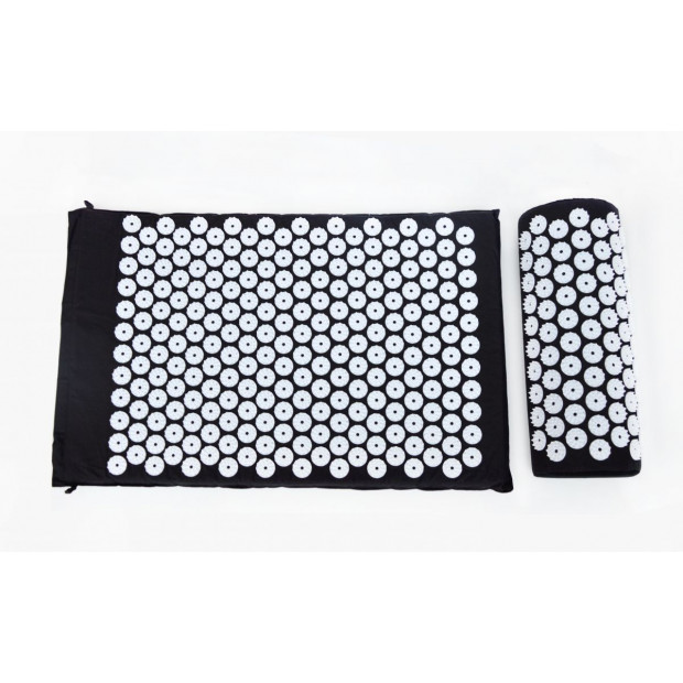 Massage Acupressure Yoga Mat With Pillow Sit Mats Cut Pain Stress Image 3