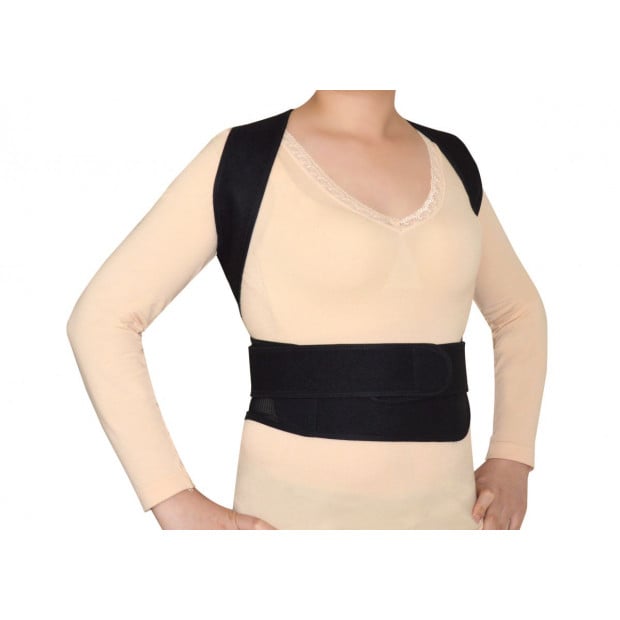Lower Back Brace Unisex Posture Corrector Lumbar Support - Large Image 3