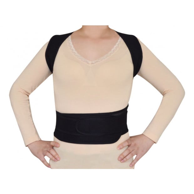 Lower Back Brace Unisex Posture Corrector Lumbar Support - Large Image 4