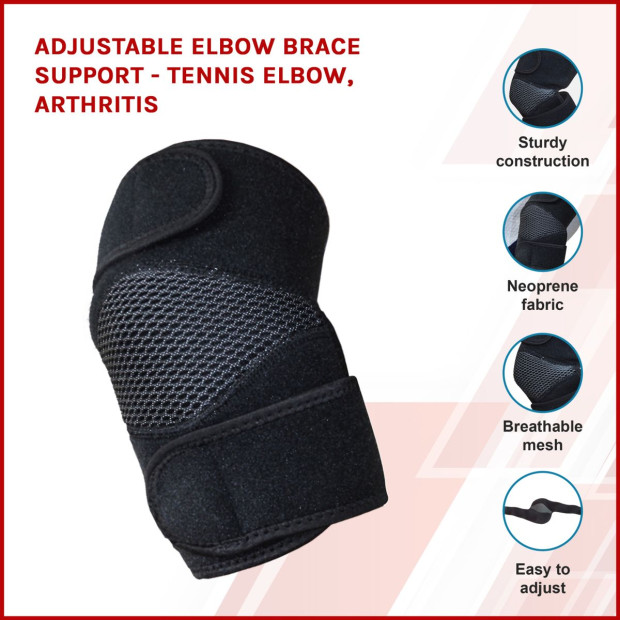 Adjustable Elbow Brace Injury Support Neoprene Image 3