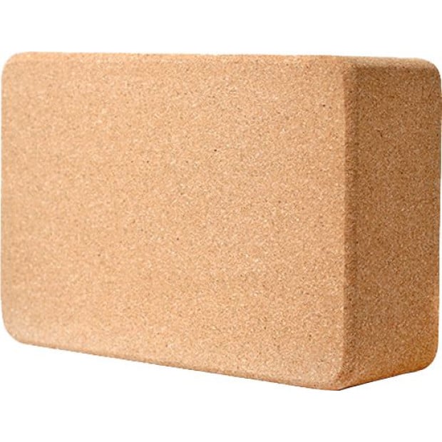2x Eco-friendly Cork Yoga Block Organic Prop Accessory Exercise Brick Image 5