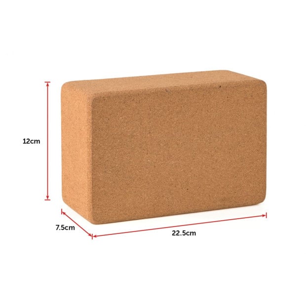 2x Eco-friendly Cork Yoga Block Organic Prop Accessory Exercise Brick Image 6