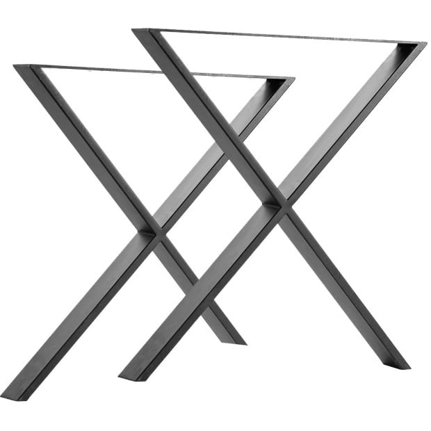 X Shaped Table Bench Desk Legs Retro Industrial Design Fully Welded Image 5