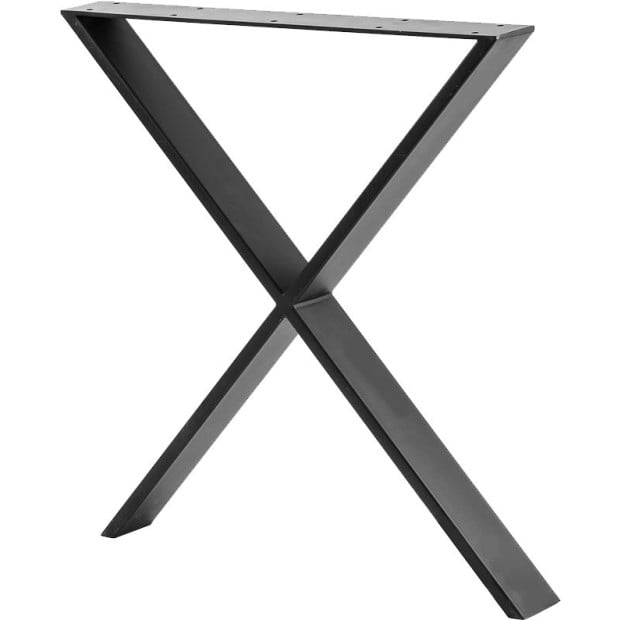 X Shaped Table Bench Desk Legs Retro Industrial Design Fully Welded Image 7