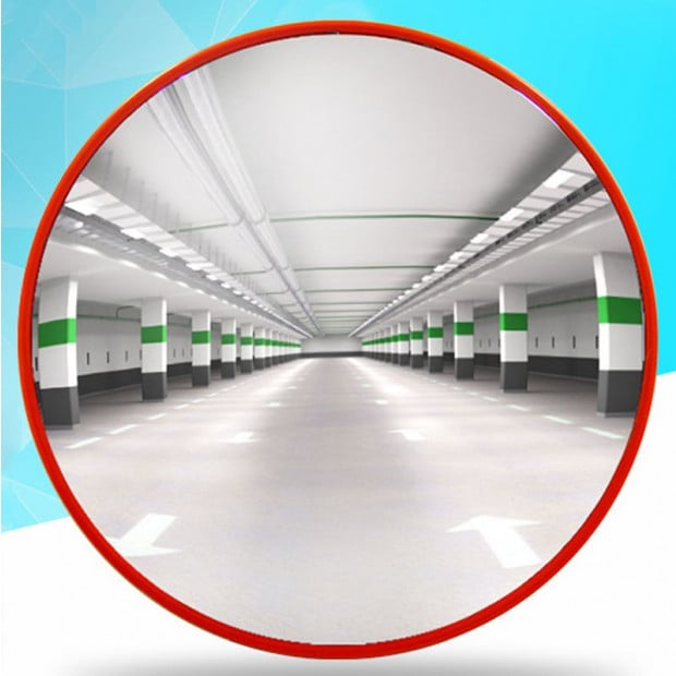 60cm Wide Angle Security Curved Convex Road Safety Mirror Driveway Image 4