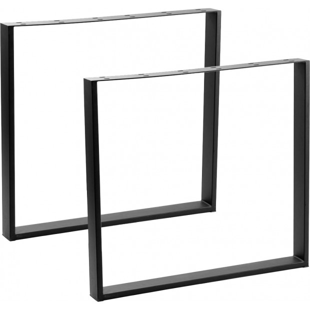 Square Shaped Table Desk Legs Retro Industrial Design Fully Welded Image 5