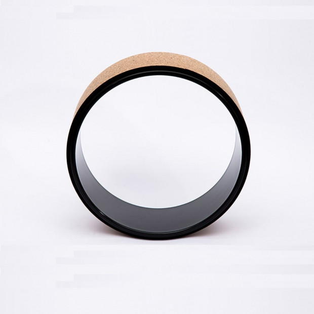 Yoga Pilates Wheel Cork Circle Prop Back Chest Hips Stretch Roller Image 2