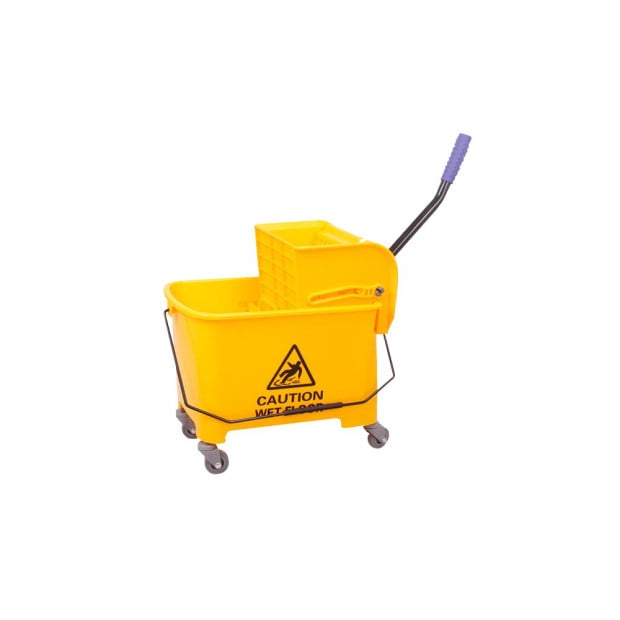 20l Deluxe Mop Wringer Bucket Side Press Janitor Commercial Cleaning Image 4