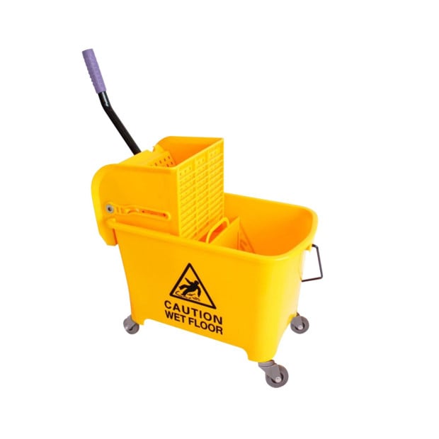20l Deluxe Mop Wringer Bucket Side Press Janitor Commercial Cleaning Image 6