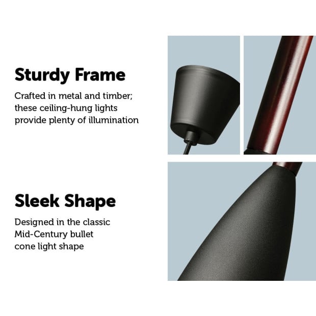Black Pendant Lighting Kitchen Lamp Modern Pendant Ceiling Lights Image 3