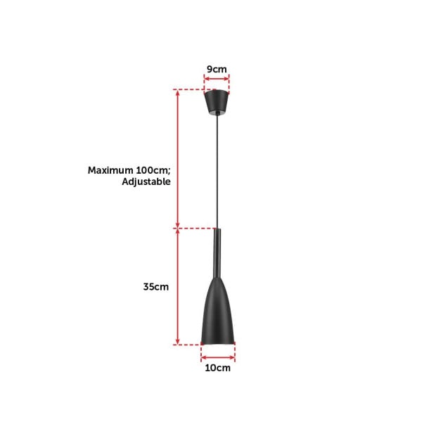 Black Pendant Lighting Kitchen Lamp Modern Pendant Ceiling Lights Image 6