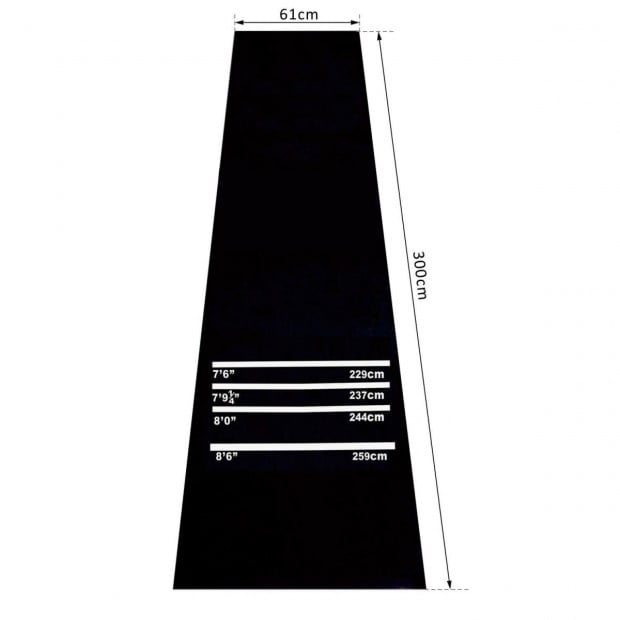 Professional Rubber Home Pub Bar Darts Mat Image 3