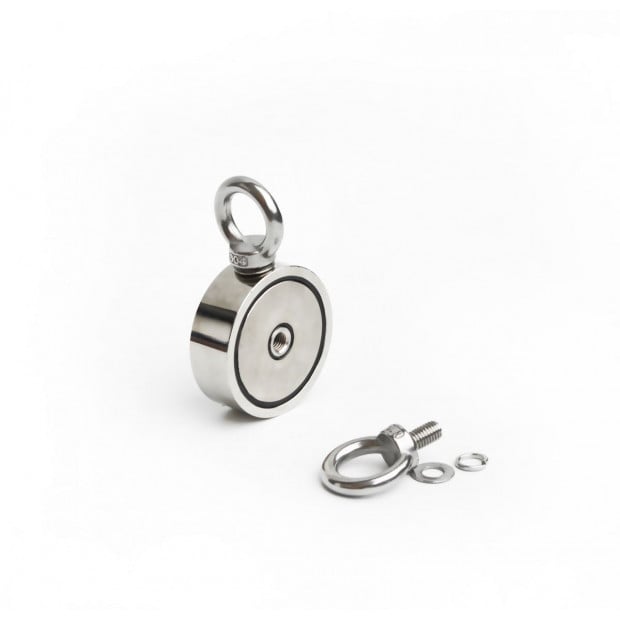 340kg Salvage Strong Recovery Magnet Neodymium Hook Treasure Hunting Image 6