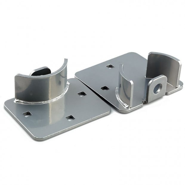 Van Door Lock With Brackets - Heavy Duty Security Vehicle Hasp Padlock Image 4