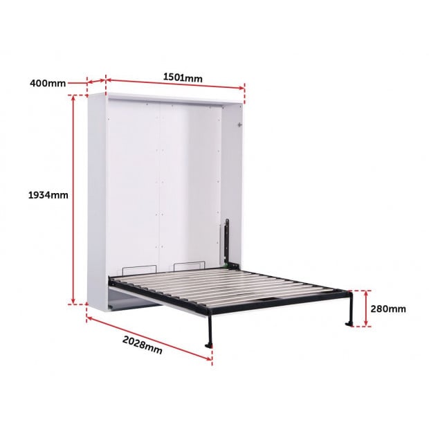Palermo Double Size Wall Bed Diamond Edition Image 6