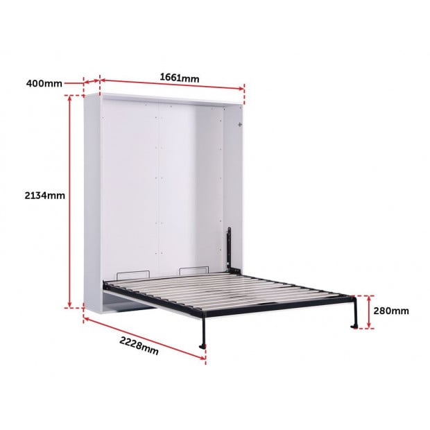 Palermo Queen Size Wall Bed Diamond Edition Image 6