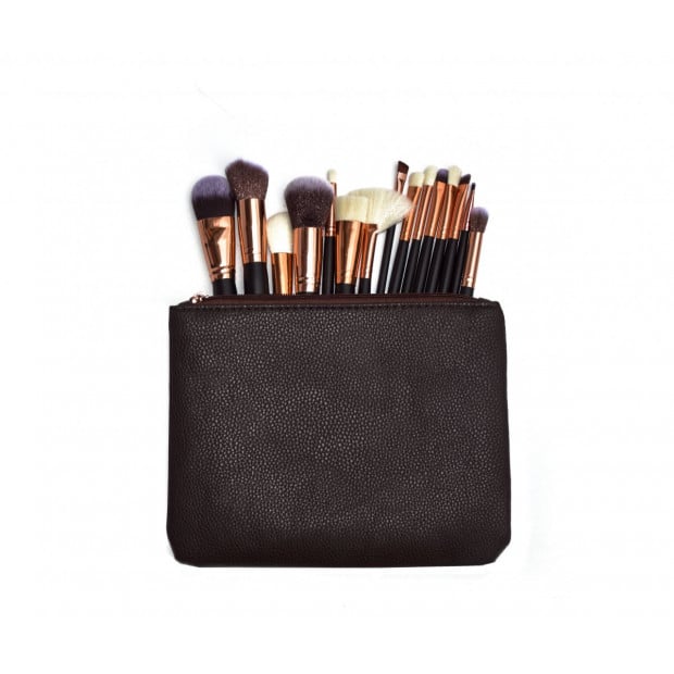Soft 15pcs Pro Face Powder Makeup Brushes Set Eyeshader Blending Image 2