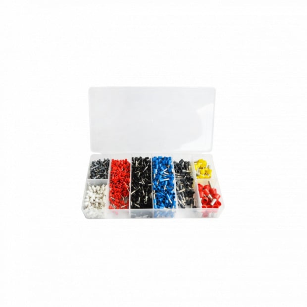 1200pcs Bootlace Ferrule Crimper Kit 0.25-10mm2 Cord End Ratchet Image 6