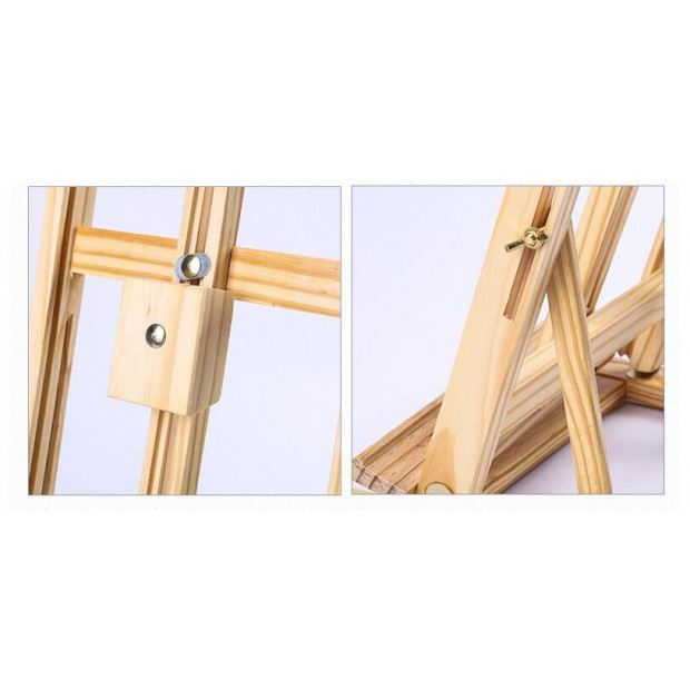 Tabletop Easel Wood Studio H-frame Artist Art Display Painting Stand Image 3