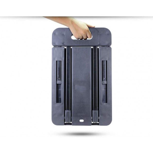 Foldable Hand Flatbed Trolley Cart 6 X 360 Degree Rotating Wheels Image 3