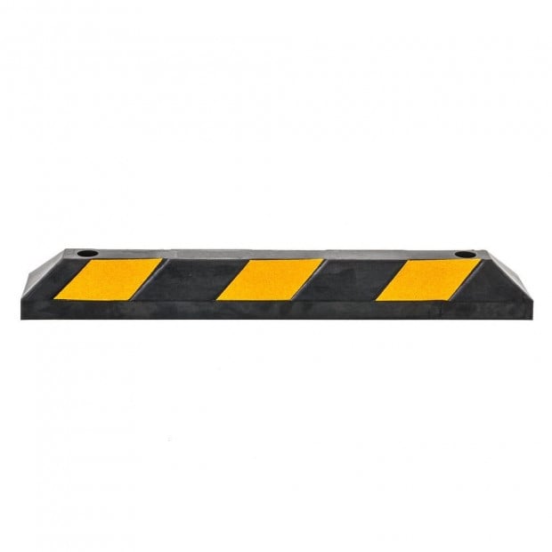 90cm Heavy Duty Rubber Curb Parking Guide Wheel Driveway Stopper Image 4