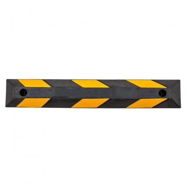 90cm Heavy Duty Rubber Curb Parking Guide Wheel Driveway Stopper Image 6