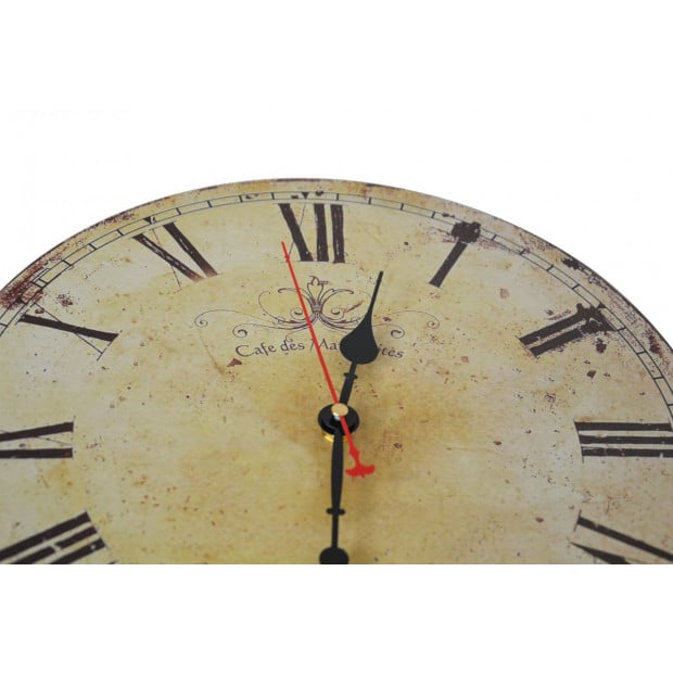 Large Vintage Wall Clock Kitchen Office Retro Timepiece Image 4