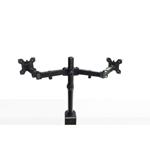 Dual LCD Monitor Desk Mount Stand Adjustable Fits 2 Screens Up To 27 Image 6